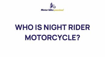 Unveiling the Mysterious Night Rider Motorcycle