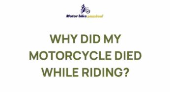 Unraveling the Mystery Behind Unexpected Motorcycle Engine Shutdowns