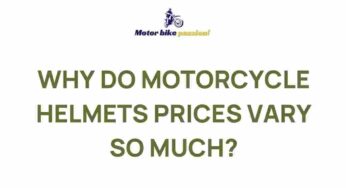 Unveiling the Mystery: The Wide Spectrum of Motorcycle Helmet Prices