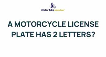 Unveiling the Mystery of Motorcycle License Plates