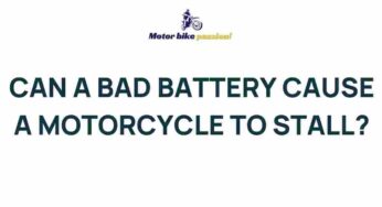 Unveiling the Mystery: How Can a Faulty Battery Lead to Motorcycle Stalling?