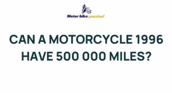Unveiling the Longevity of a 1996 Motorcycle: Can it Reach 500,000 Miles?