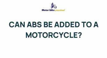 Uncover the Mystery: Adding ABS to Your Motorcycle