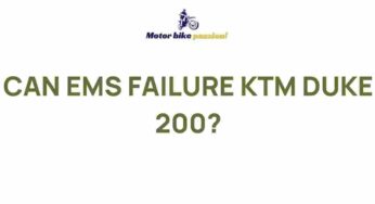 Unveiling the Mysteries of EMS Failure in KTM Duke 200