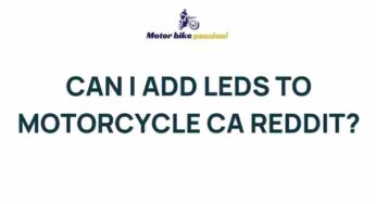 Unleashing the Potential: Transforming Your Motorcycle with LED Lights