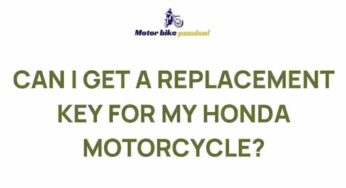 Unlocking the Mystery: How to Obtain a Replacement Key for Your Honda Motorcycle