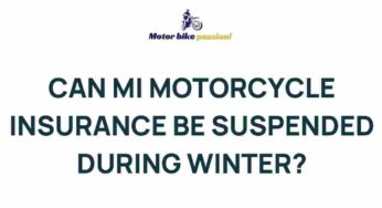 Unveiling the Mystery: Can Motorcycle Insurance Be Suspended in Winter?