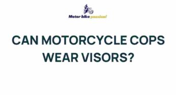 Unveiling the Mystery: Can Motorcycle Cops Wear Visors?