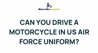 Unveiling the Secret: Riding a Motorcycle in US Air Force Uniform