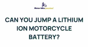 Unlocking the Potential of Lithium Ion Motorcycle Batteries