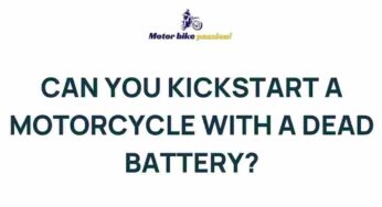 Unleash the Power: Jumpstarting a Motorcycle with a Dead Battery