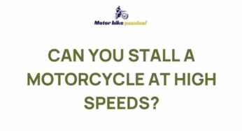 The Thrill of Pushing Limits: Can You Stall a Motorcycle at High Speeds?