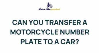 Unveiling the Intriguing Process of Transferring a Motorcycle Number Plate to a Car