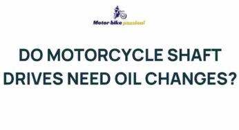 Unraveling the Mystery of Motorcycle Shaft Drive Maintenance