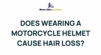 Uncovering the Truth: Can Motorcycle Helmets Really Cause Hair Loss?