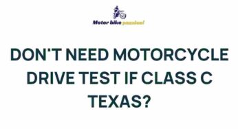 Uncover the Secret Loop: Why Texas Class C Drivers Skip Motorcycle Tests