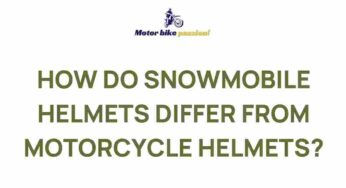 Unveiling the Differences Between Snowmobile Helmets and Motorcycle Helmets