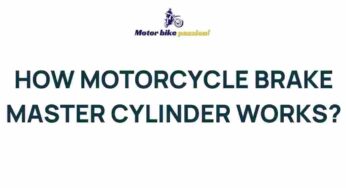 Unveiling the Intriguing Mechanics Behind Motorcycle Brake Master Cylinders