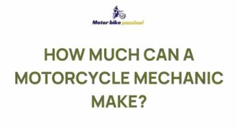 Unveiling the Lucrative World of Motorcycle Mechanics