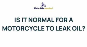 Uncovering the Mysteries of Motorcycle Oil Leaks