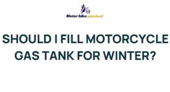 Uncover the Surprising Truth About Storing Motorcycle Gas for Winter