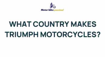 Unveiling the Secrets Behind the Triumph Motorcycles Legacy