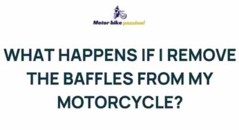 Unleashing the Hidden Power: Removing Baffles from Your Motorcycle