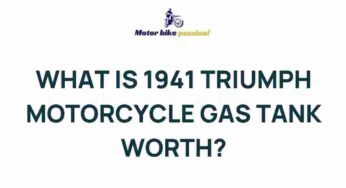 Uncovering the Value of a 1941 Triumph Motorcycle Gas Tank