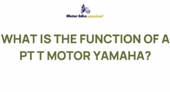 Unveiling the Intriguing Functions of a PT T Motor Yamaha