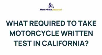 Uncover the Essential Steps for Passing the California Motorcycle Written Test