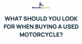 Unveiling the Secrets to Finding the Perfect Used Motorcycle