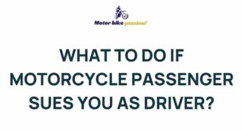 Unraveling the Legal Maze: Dealing with a Motorcycle Passenger Lawsuit