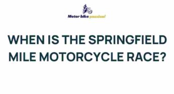 Unleashing the Thrills: Inside the Springfield Mile Motorcycle Race