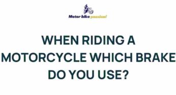 Unveiling the Secret to Motorcycle Braking Techniques
