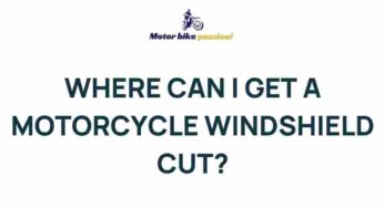 Unveiling the Secret to Custom Motorcycle Windshield Cutting