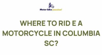 Uncover the Best Motorcycle Riding Spots in Columbia, SC