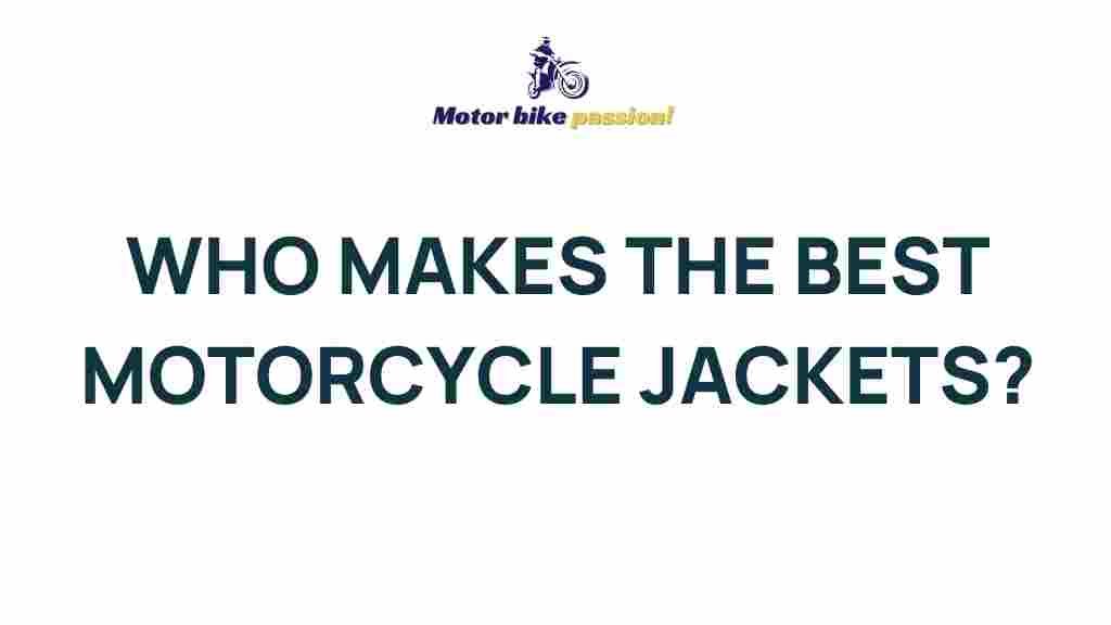 best-motorcycle-jacket-brands