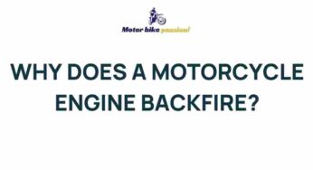 Unveiling the Mystery: Why Motorcycle Engines Backfire